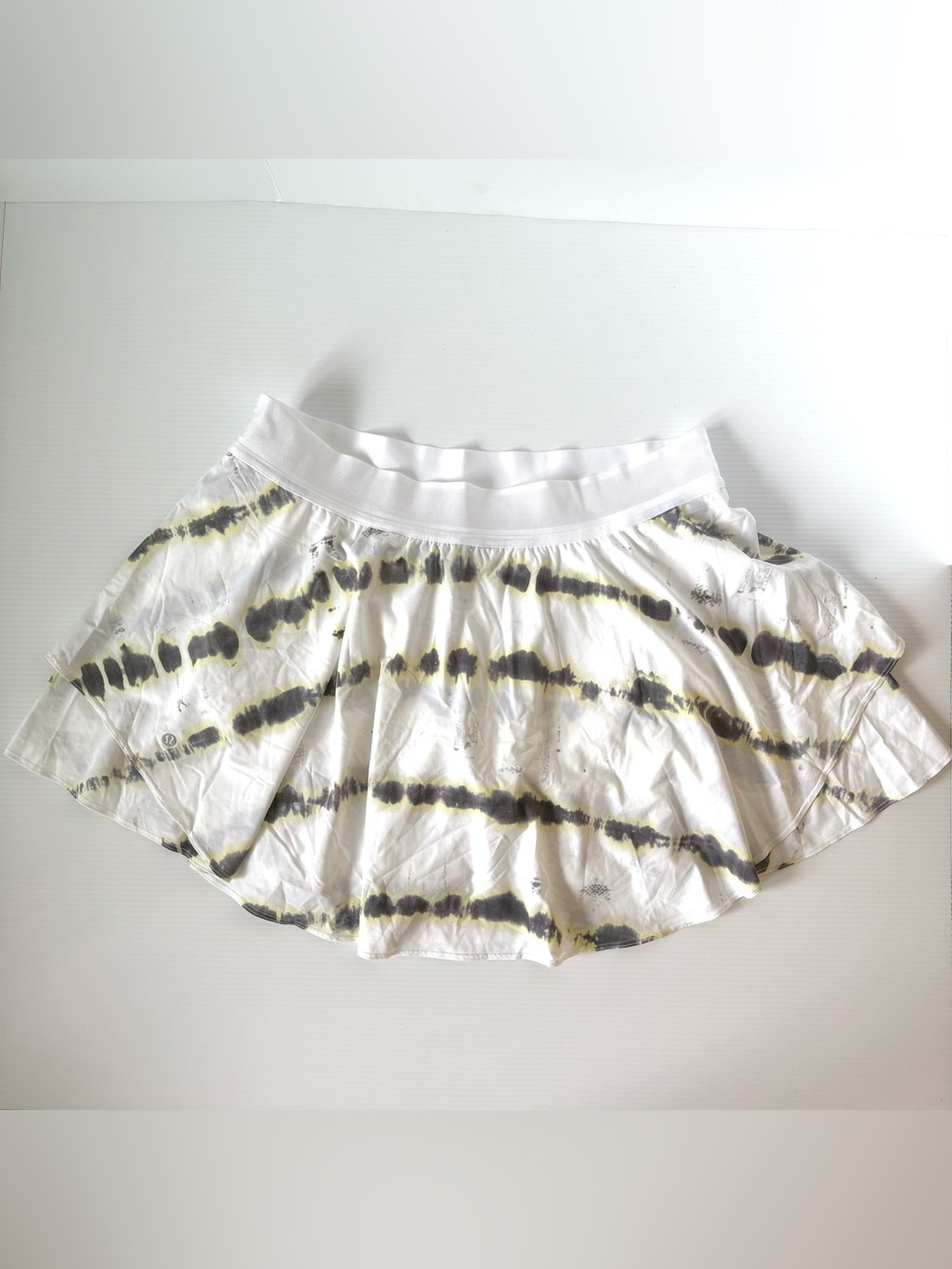 Lululemon Court Rival High Rise Long Skirt 14 Transverse Yellow Multi NWOT
